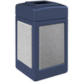 42 Gallon Dark Blue Open Top Trash Receptacle B571323
