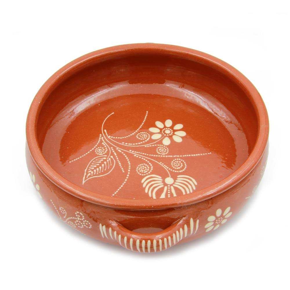 Hand-Painted Clay Terracotta Cooking Pot E293736
