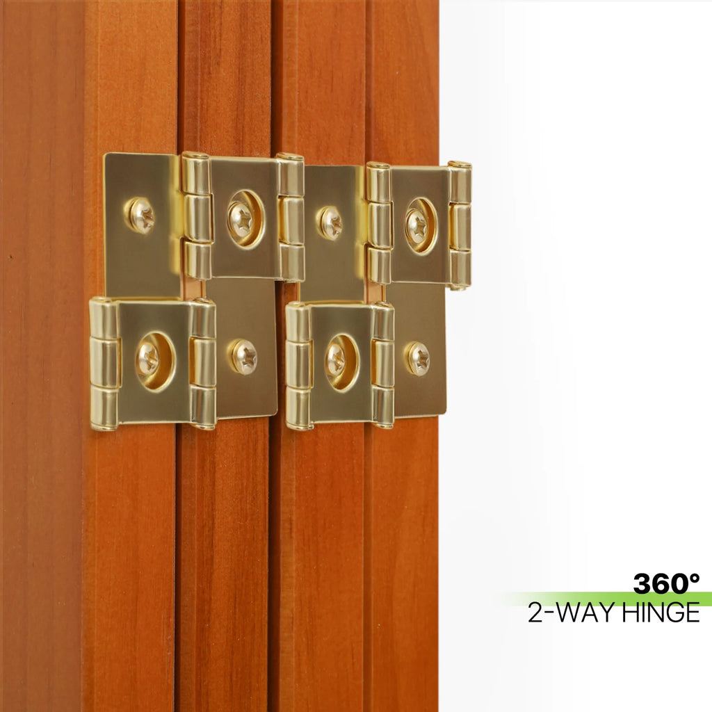 5.8 ft Tall 4 Panel Wood Room Divider W695092