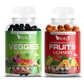 Real Fruit and Veggie Gummies Superfood Vegetable Vitamin Supplement G823