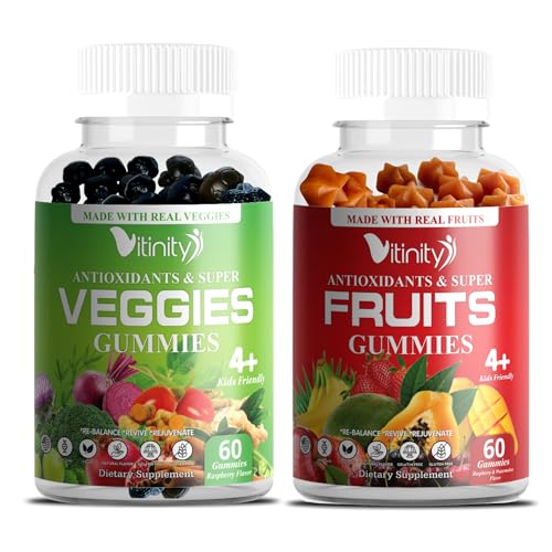 Real Fruit and Veggie Gummies Superfood Vegetable Vitamin Supplement G823