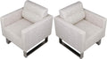 White PU Leather Club Sofa Set Of 2 R9605
