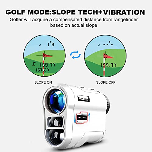 Golf Rangefinder with Slope and Pin Lock Vibration, Rechargeable Battery Laser Range Finder X51084