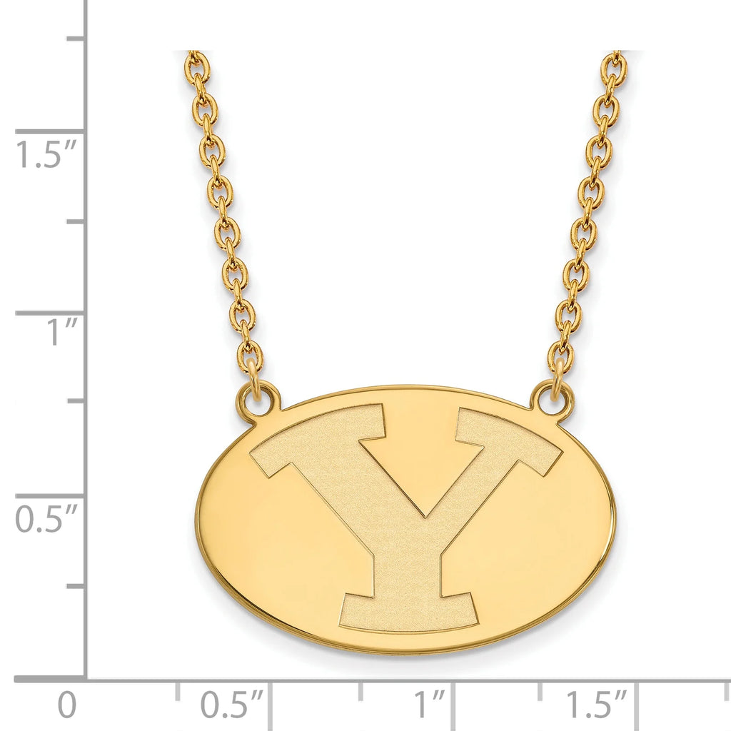 14k Gold Letter Y Pendant 18 inch Necklace R580401