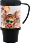 16 oz. Black Acrylic Travel Mug Pack of 24 Q69524