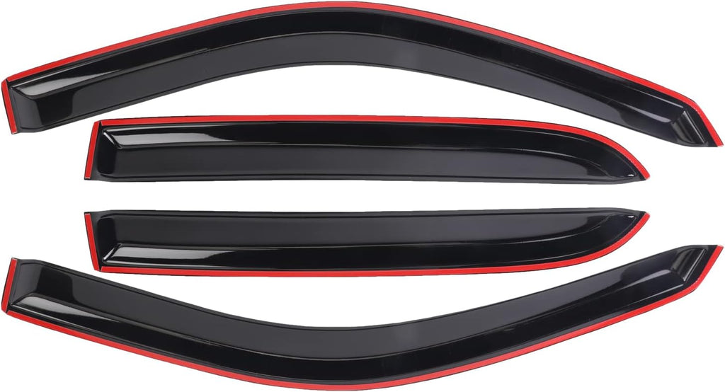4PCS Dark Smoke Window Deflectors F22551