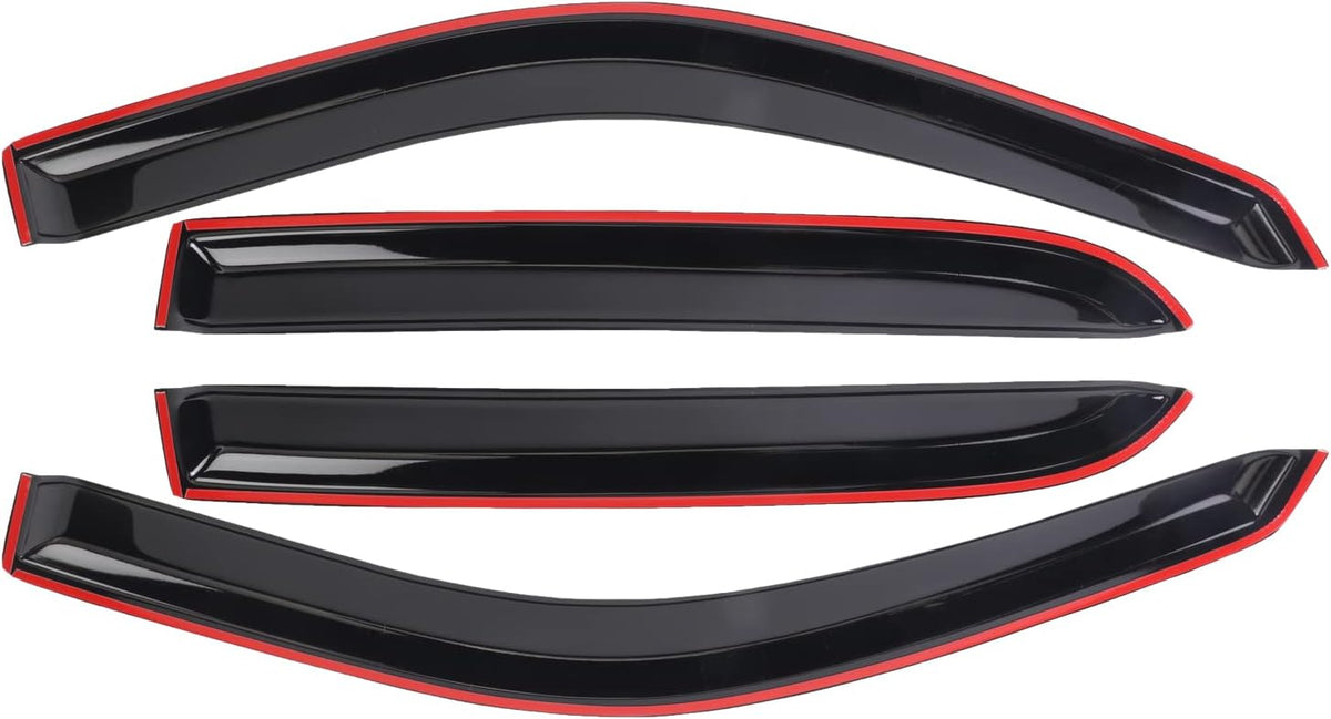 4PCS Dark Smoke Window Deflectors F22551
