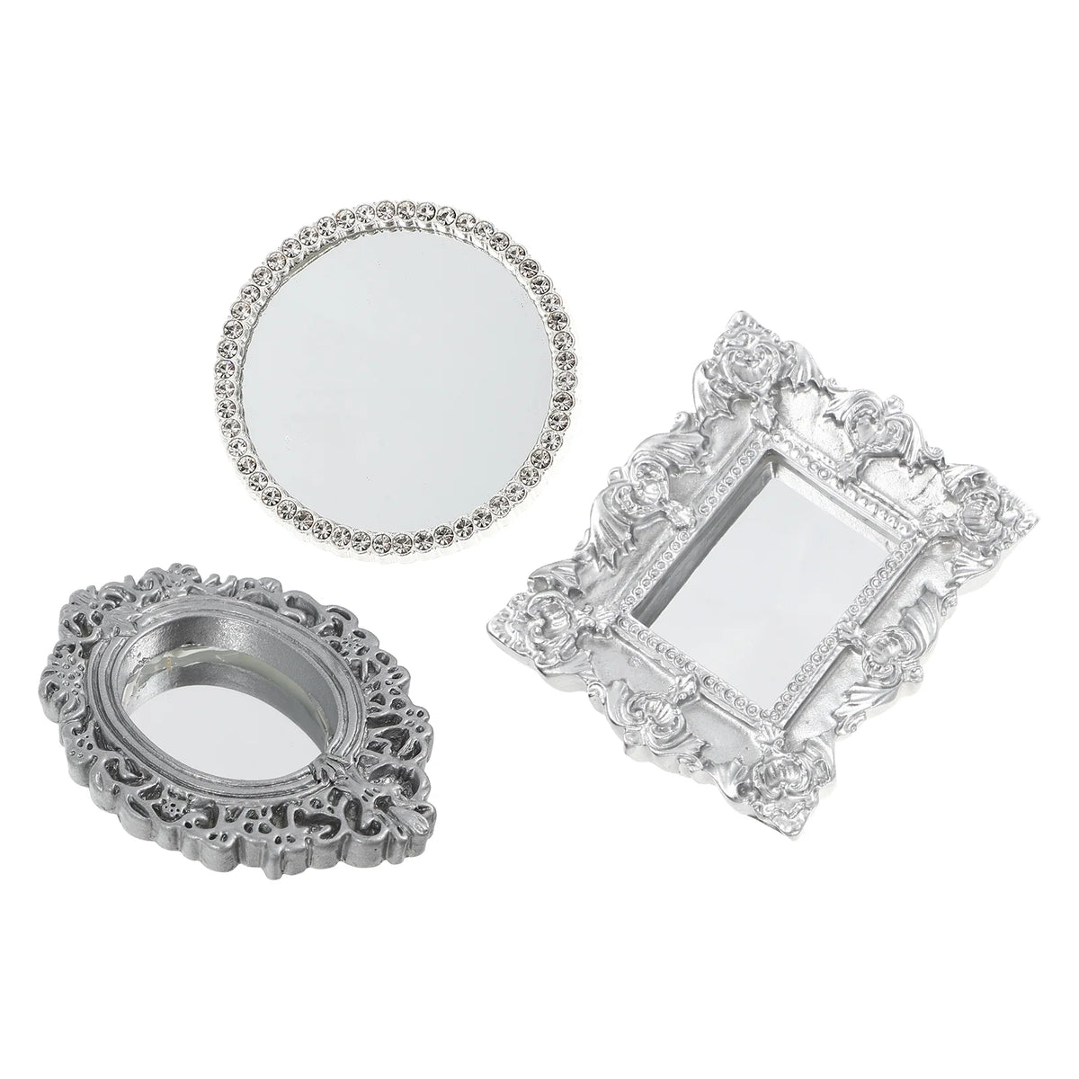 Miniature Dollhouse Mirror Bathroom Accessories Q59994