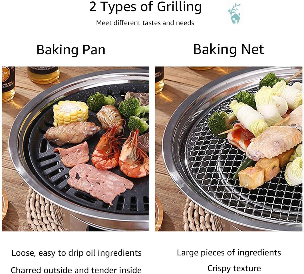 Portable Stainless Steel Charcoal Grill E515
