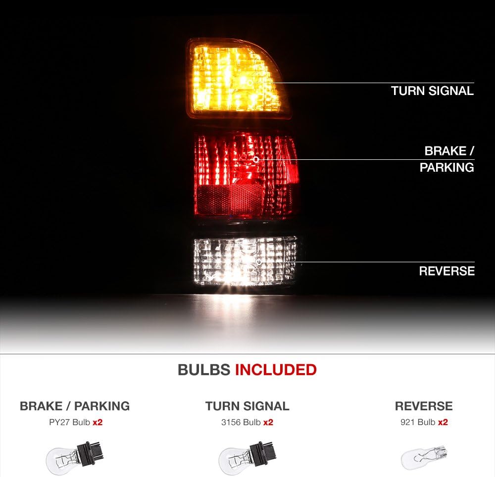 Red & Amber Tail Light Assembly J753467
