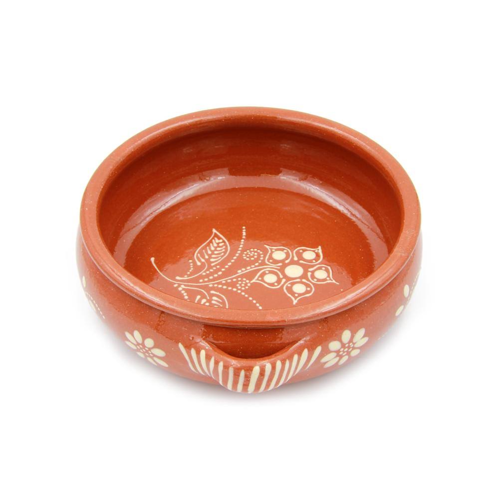 Hand-Painted Clay Terracotta Cooking Pot E293736