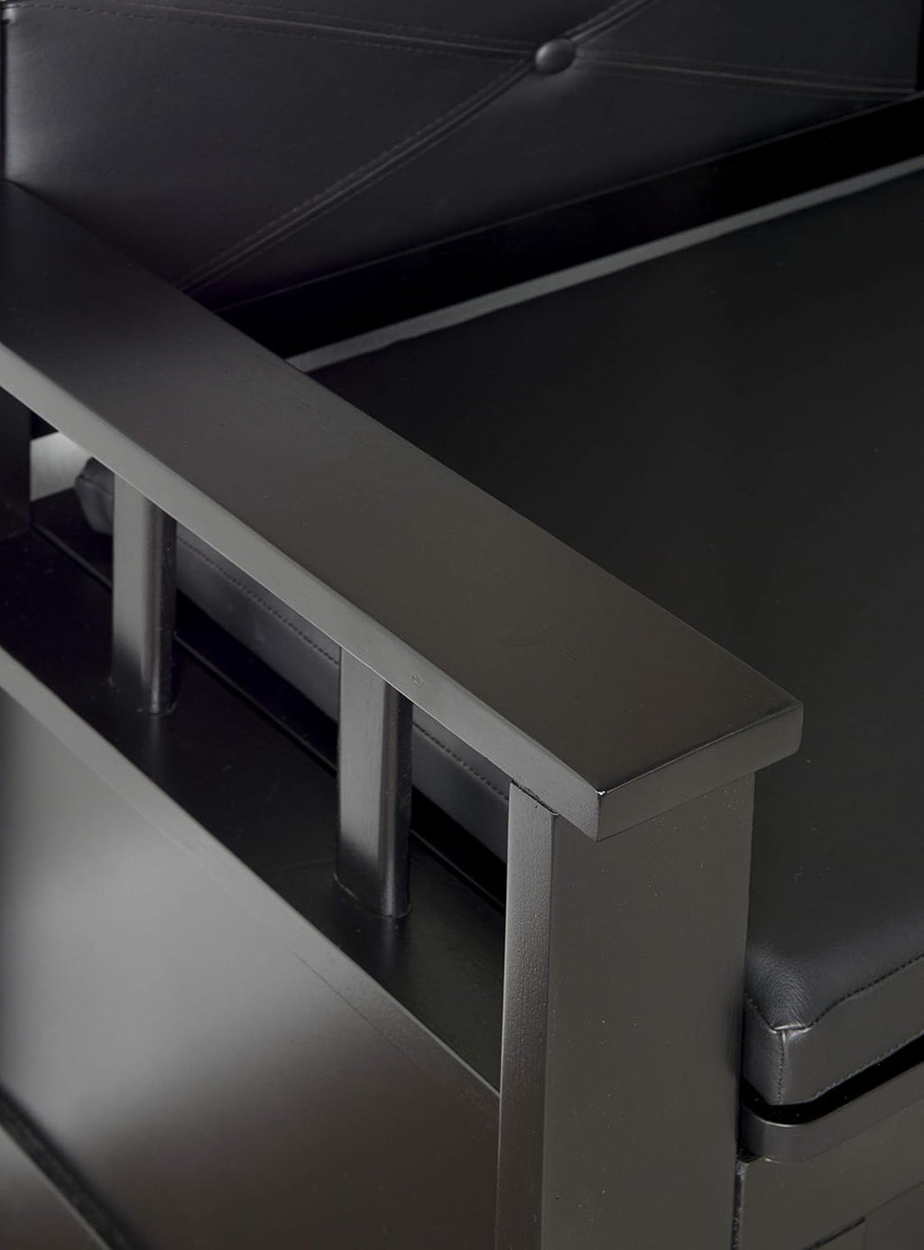 Black Padded Bench X50616