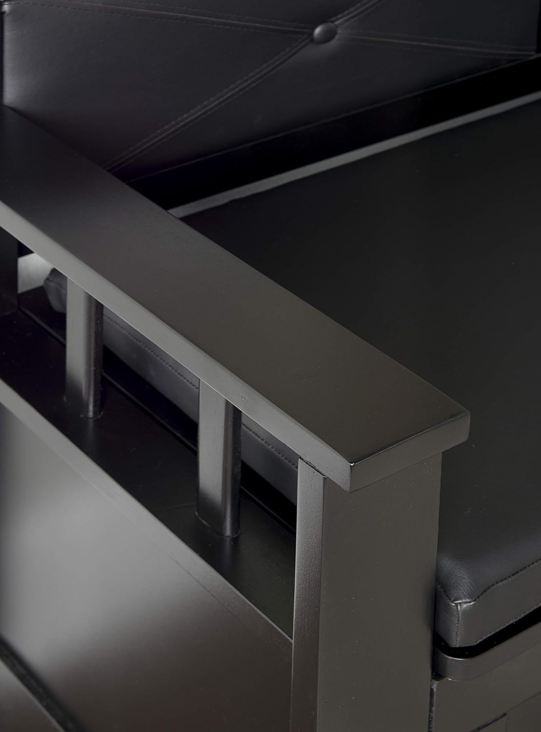 Black Padded Bench X50616