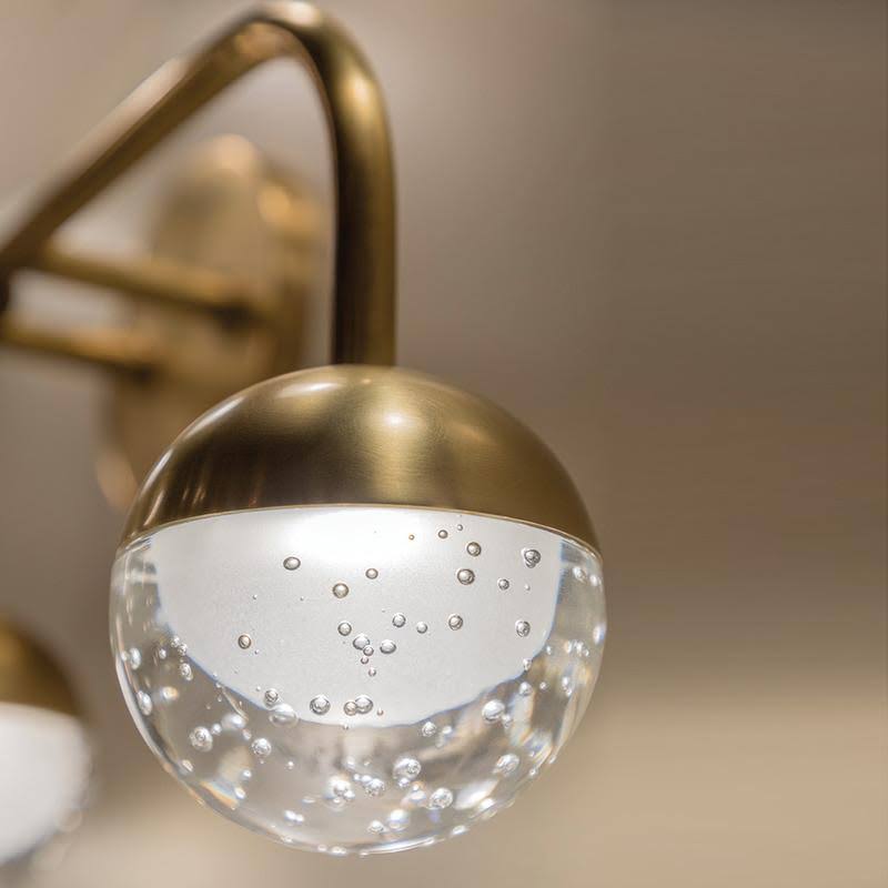 Aged Brass LED Bath Bracket N7485