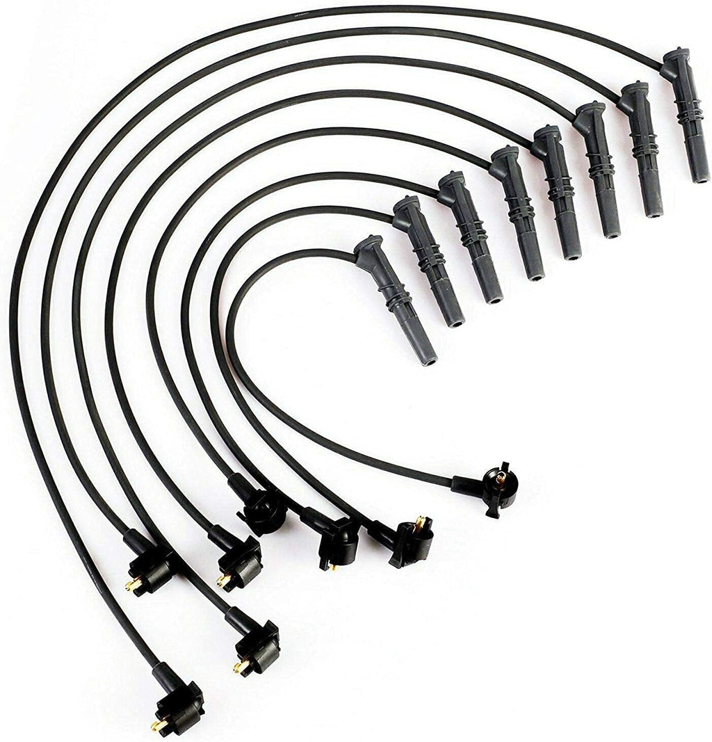 2 pcs Ignition Coil Pack Tune Up Kit with 8 Platinum Spark Plug & Wire Set R4653