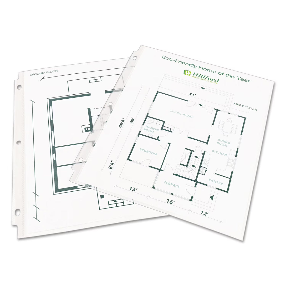 Clear Recycled Polypropylene Sheet Protector, 100/Box F296