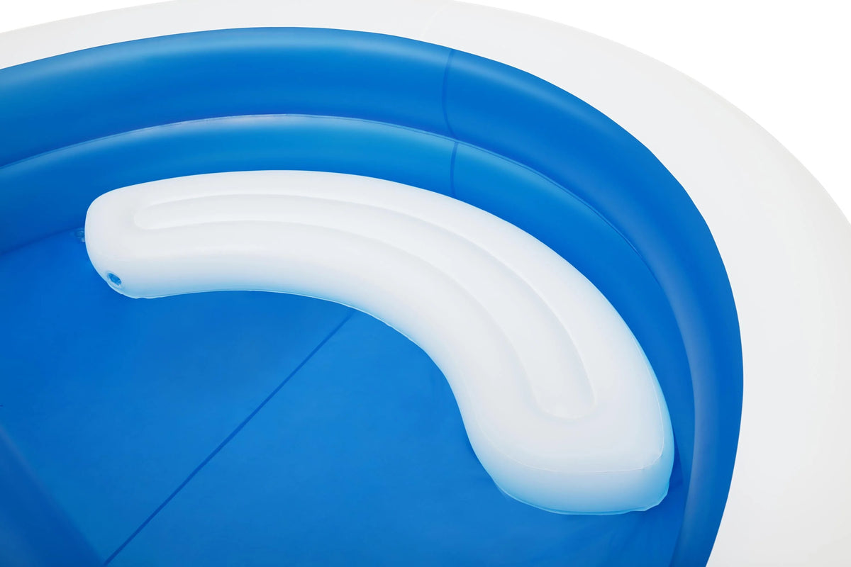 7'11 x 55 Inflatable Round Kiddie Pool with Sunshade W555787