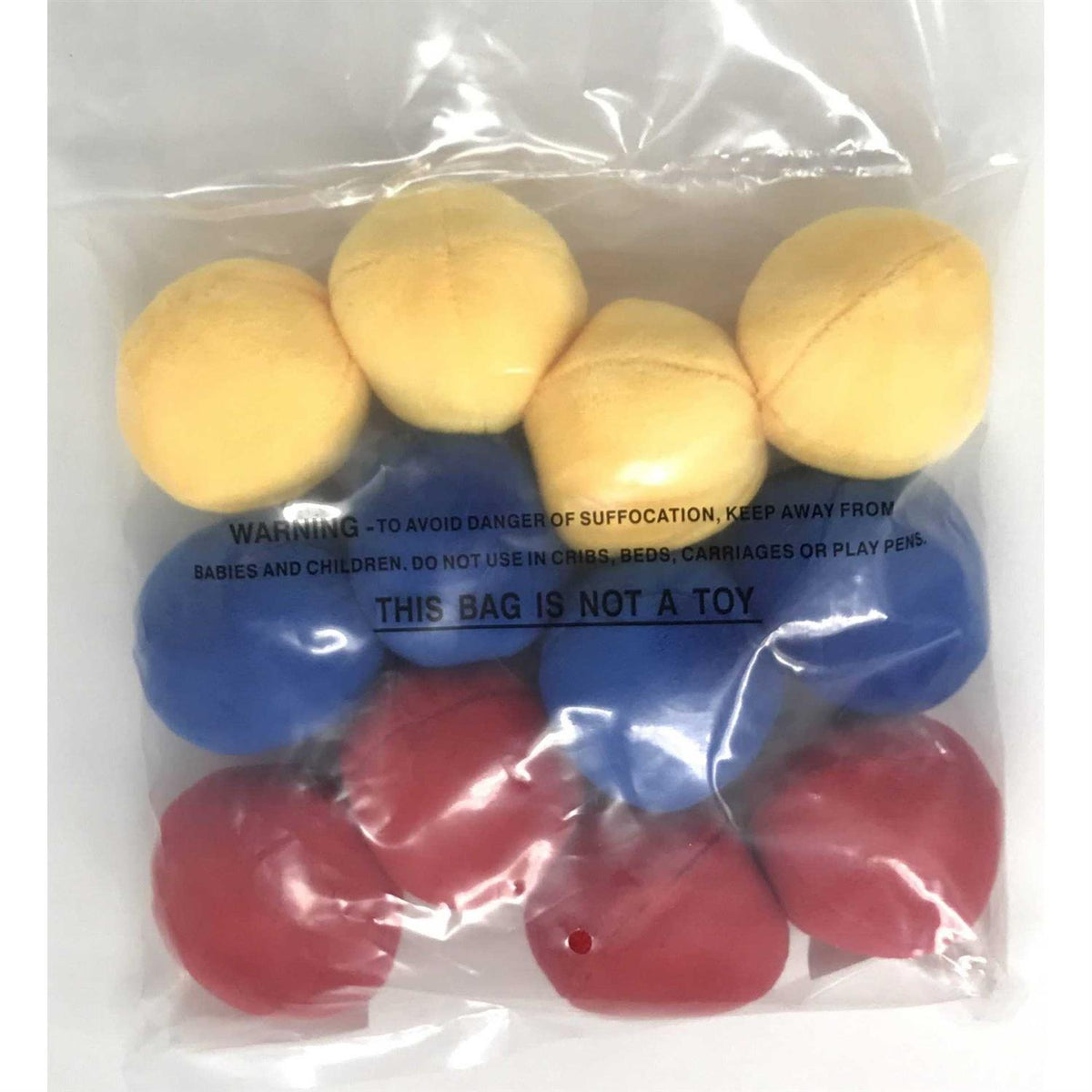 12 Pack Plush Squeaky Balls E7229