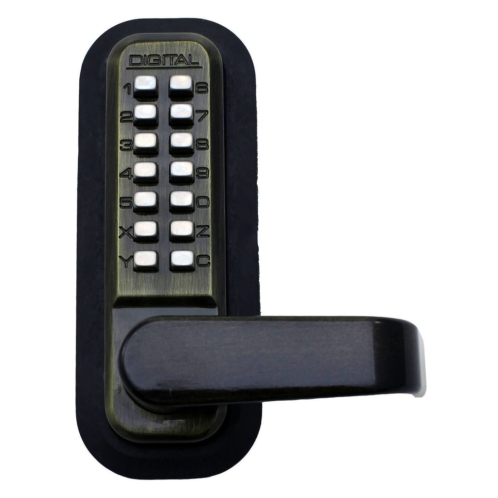 Passage Door Lever with Double Combination Mechanical Keyless Lock U10475