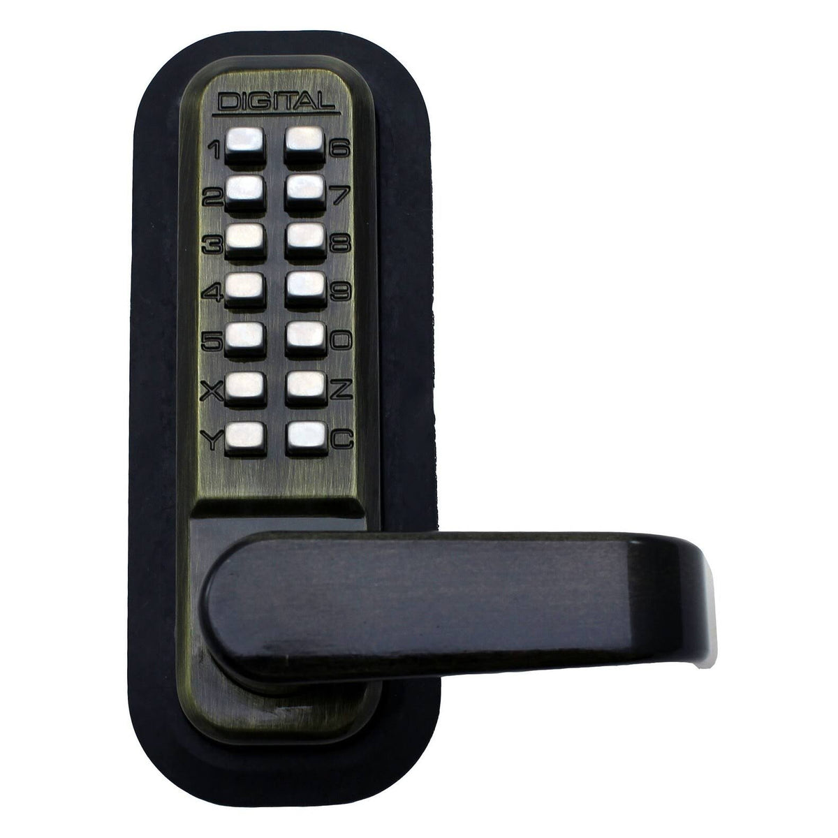 Passage Door Lever with Double Combination Mechanical Keyless Lock U10475