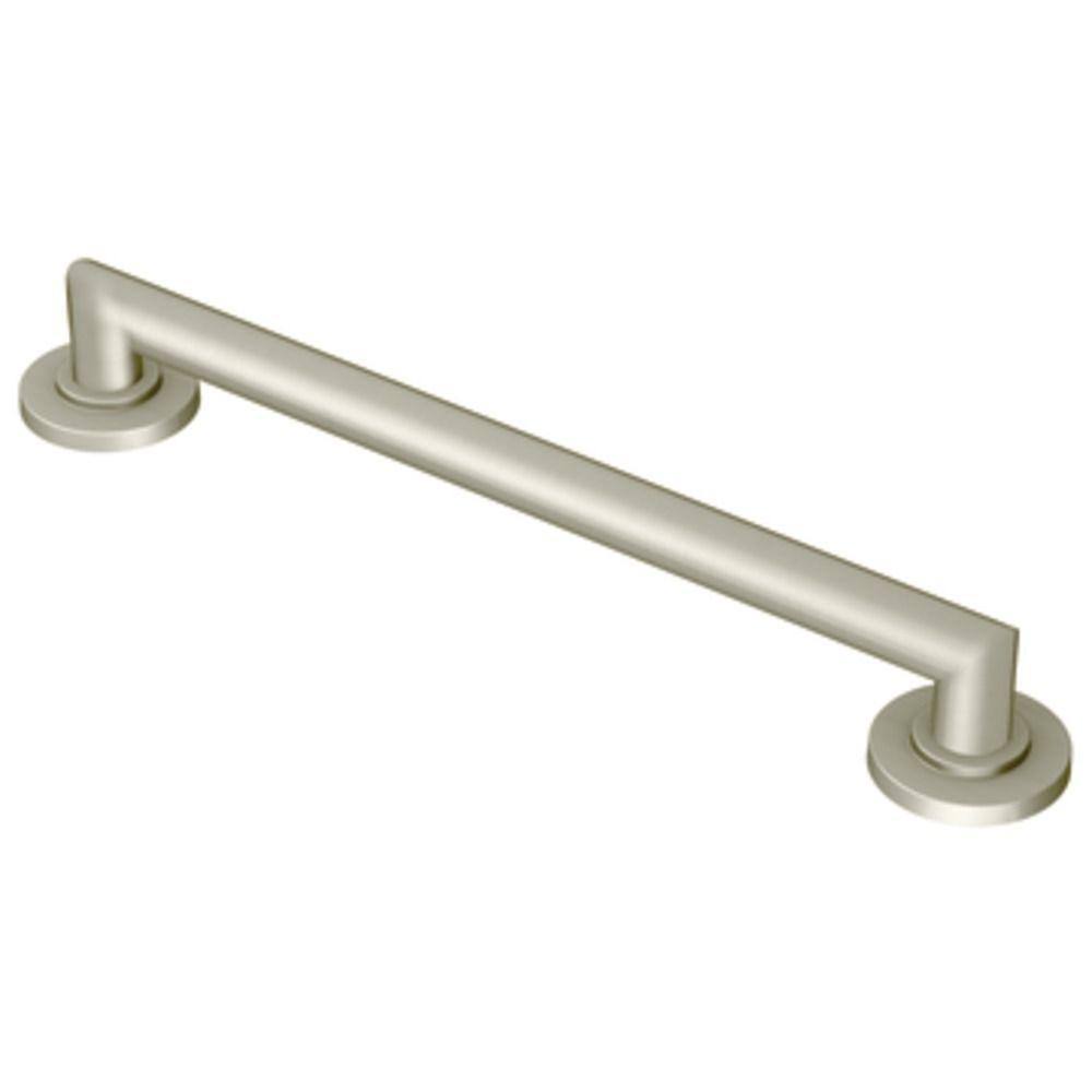 Brushed Nickel Designer Grab Bar F872