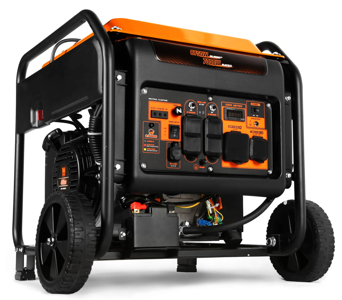 8750-Watt Electric Start Open Frame Inverter Generator I89750