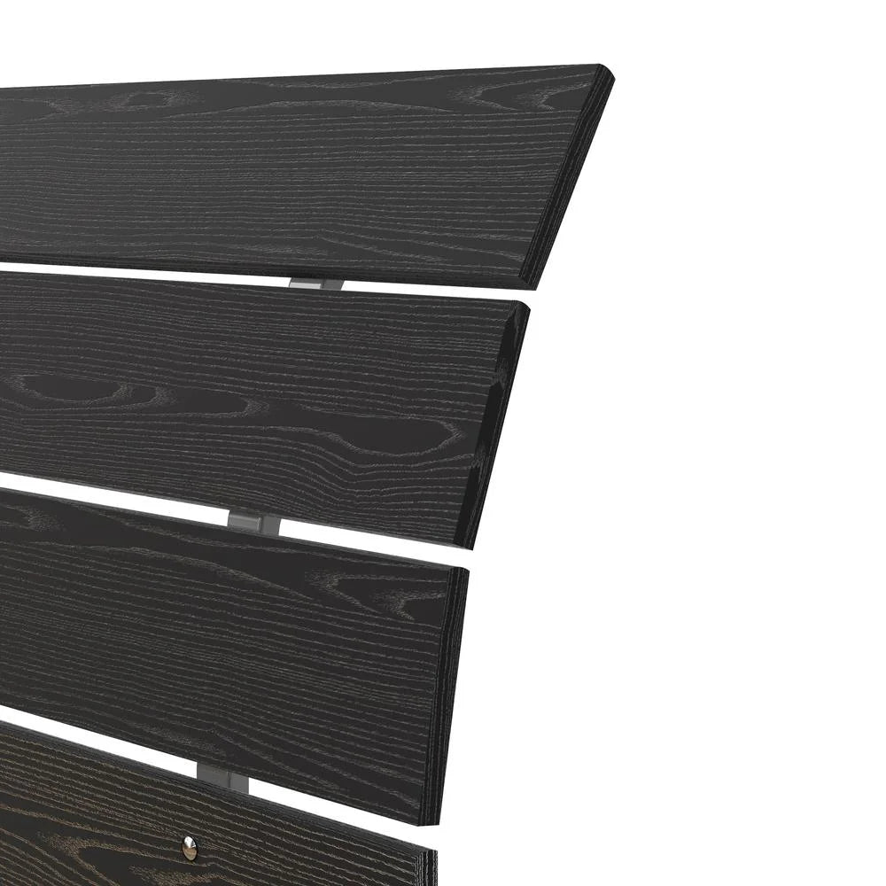 Black Woodgrain Full Bed with Slats G347803