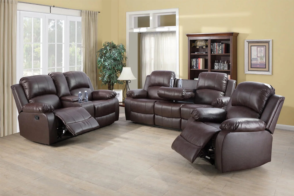 Brown 3 Seat Sofa H5381