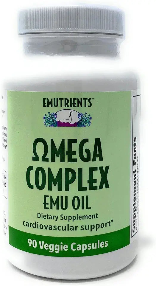 Emu Oil 750mg 90 Veggie Caps Dietary Supplement E567