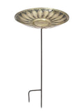 Brass Birdbath with Stake X508451