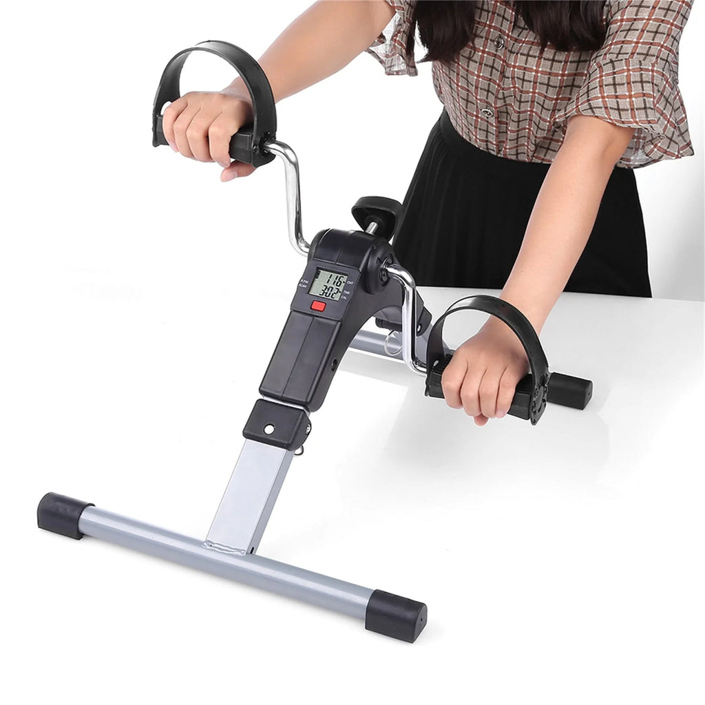 Folding Pedal Exerciser with LCD Display Q6502