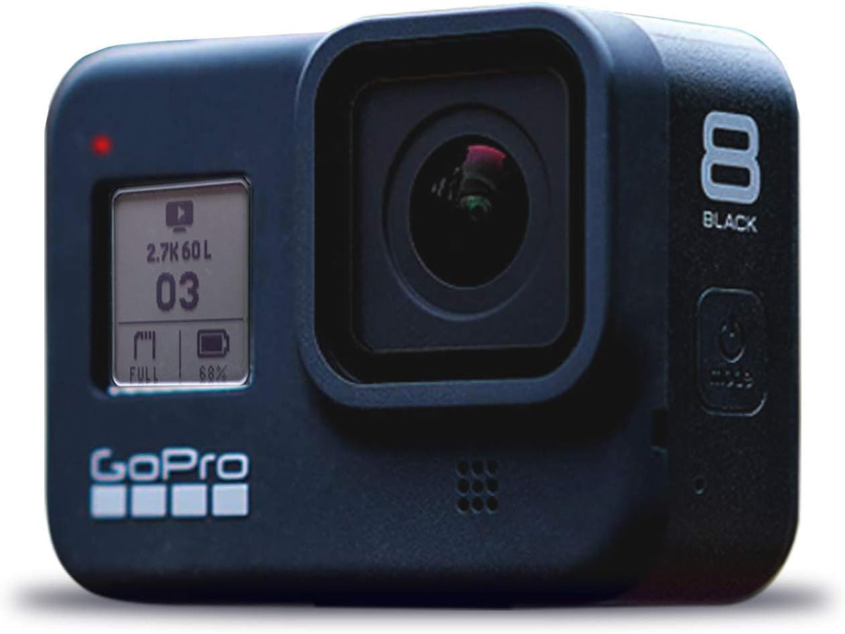 Black Waterproof 4K Action Camera with Accessory Kit N1638