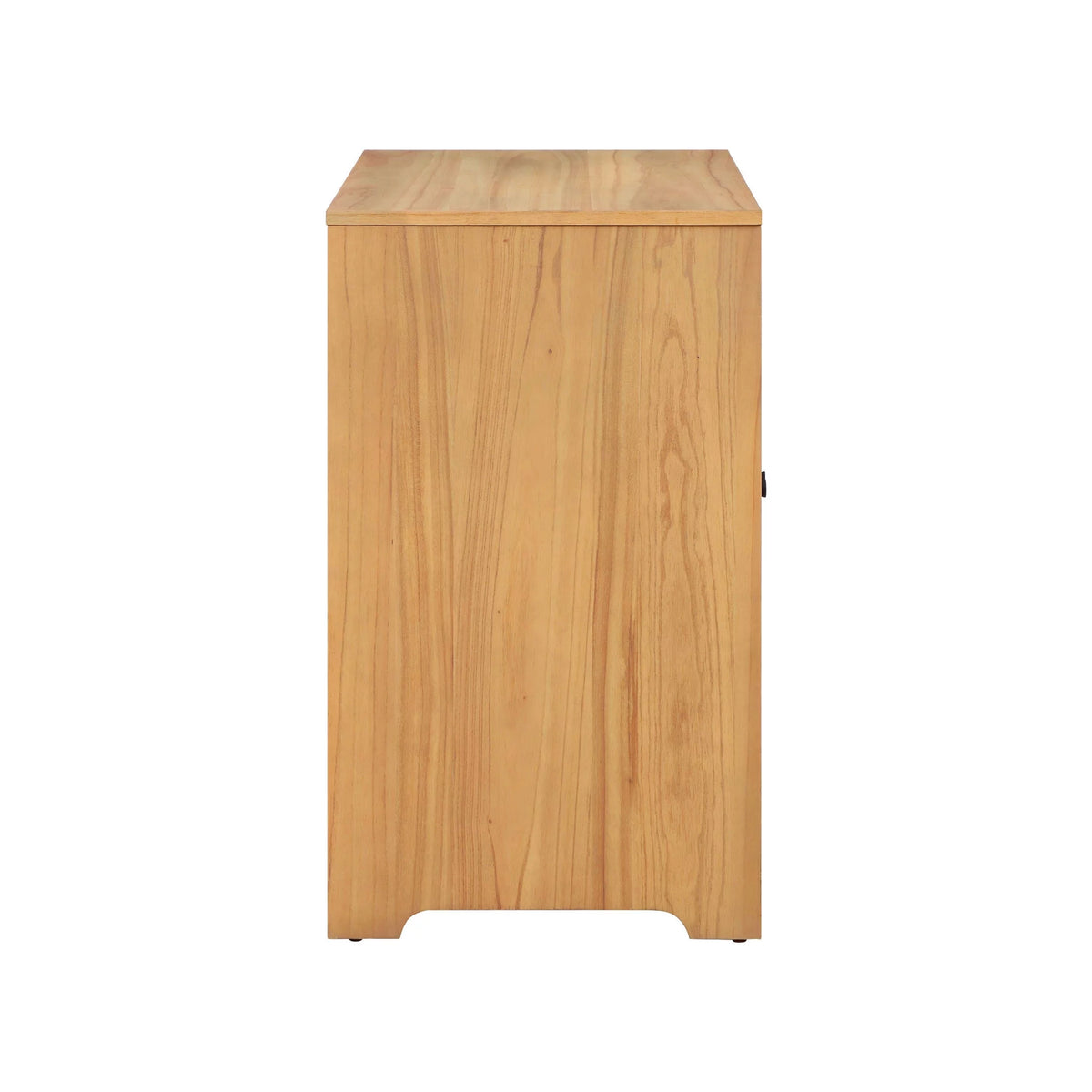 Natural Oak Bar Cabinet with Solid Wood Frame O505