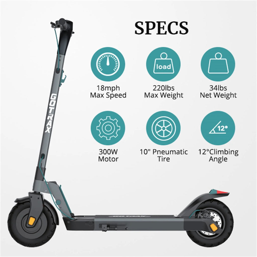 300W 10 Tires Foldable Electric Scooter Q9373