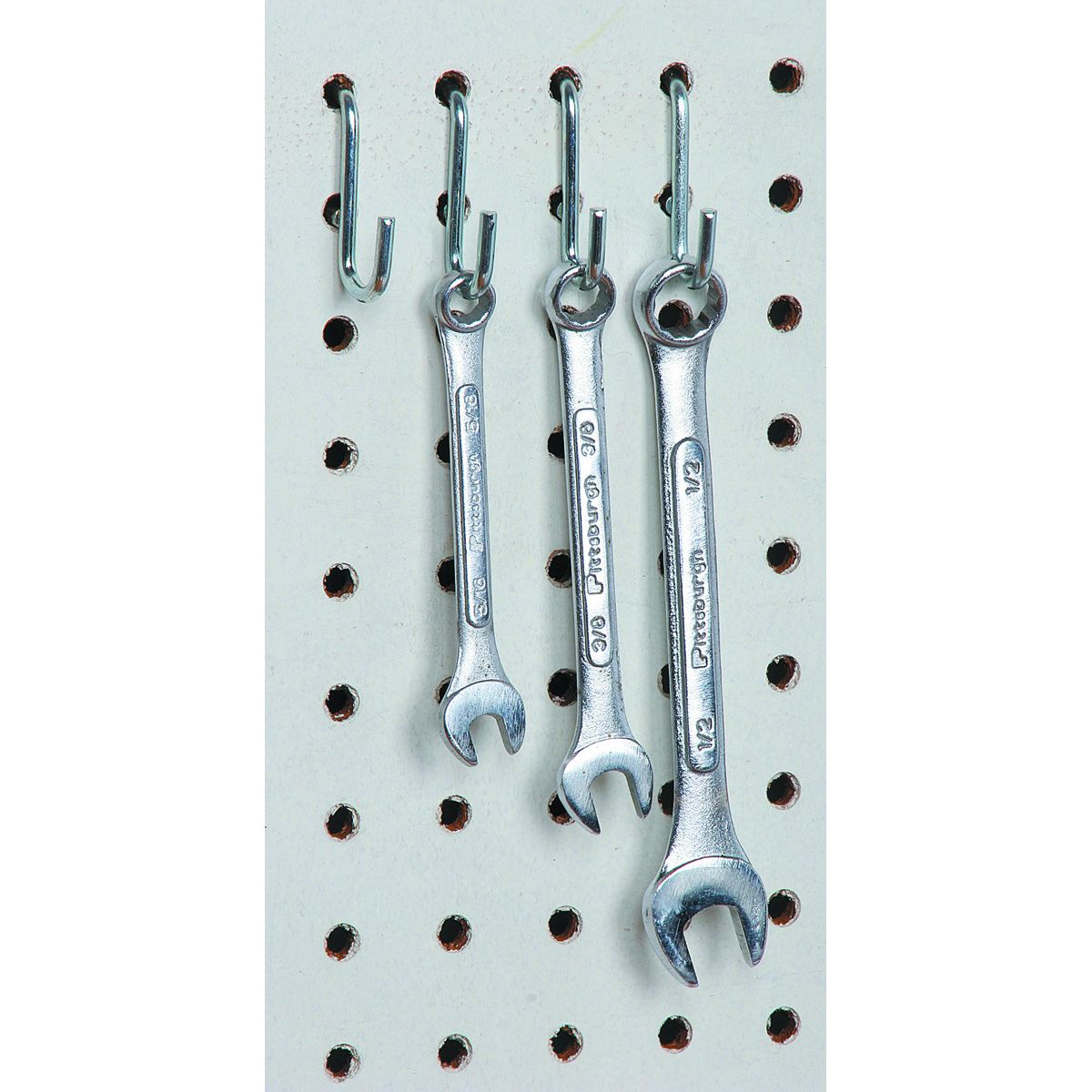 1/2 in. Curved Pegboard Hooks, 12 Piece H192838