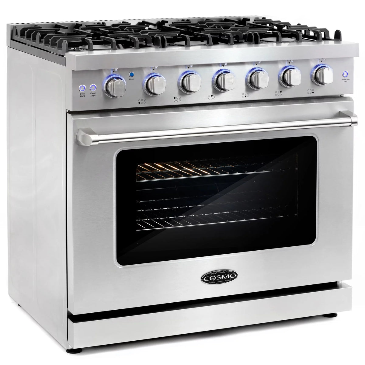 2 Piece Kitchen Appliance Package with 36" Freestanding Gas Range & 36" Island Range Hood I85899