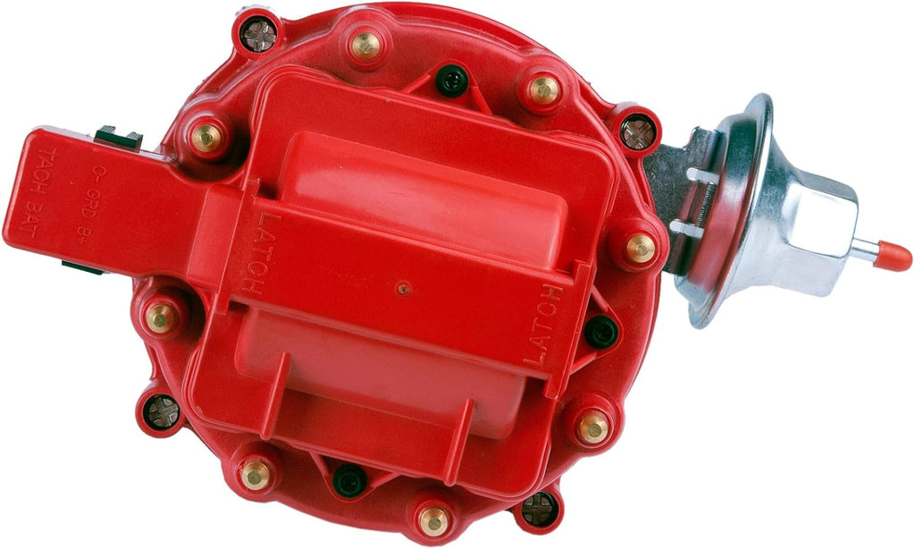 Ignition Distributor with Cap and Rotor Red Cap Pack of 2 K4070