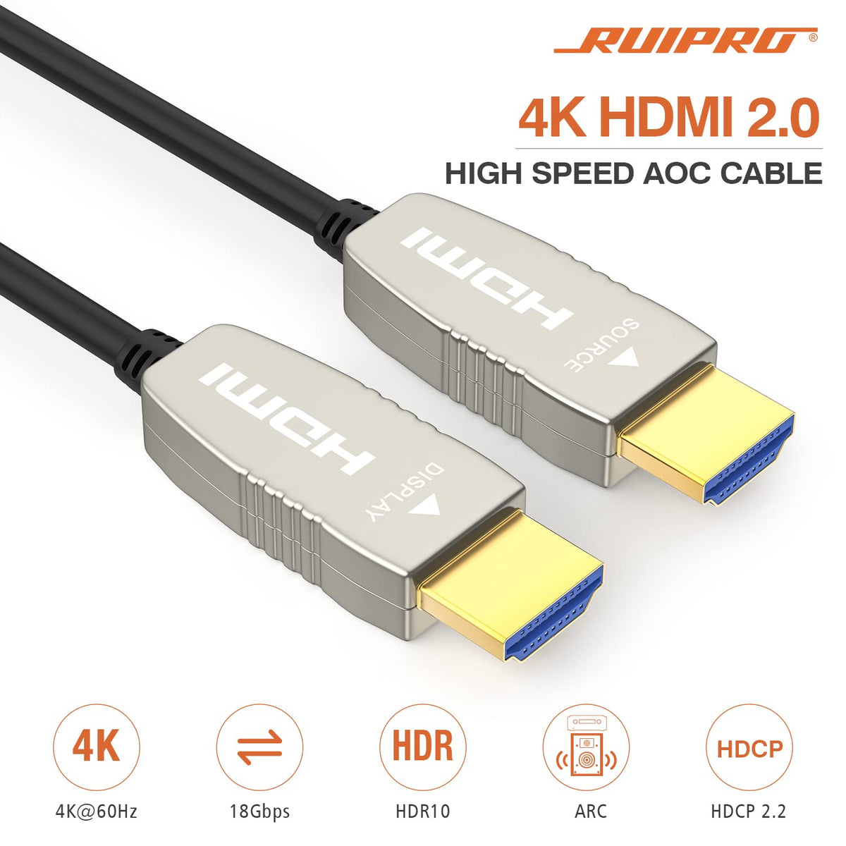 4K60HZ HDR 100 feet Fiber HDMI Cable O699