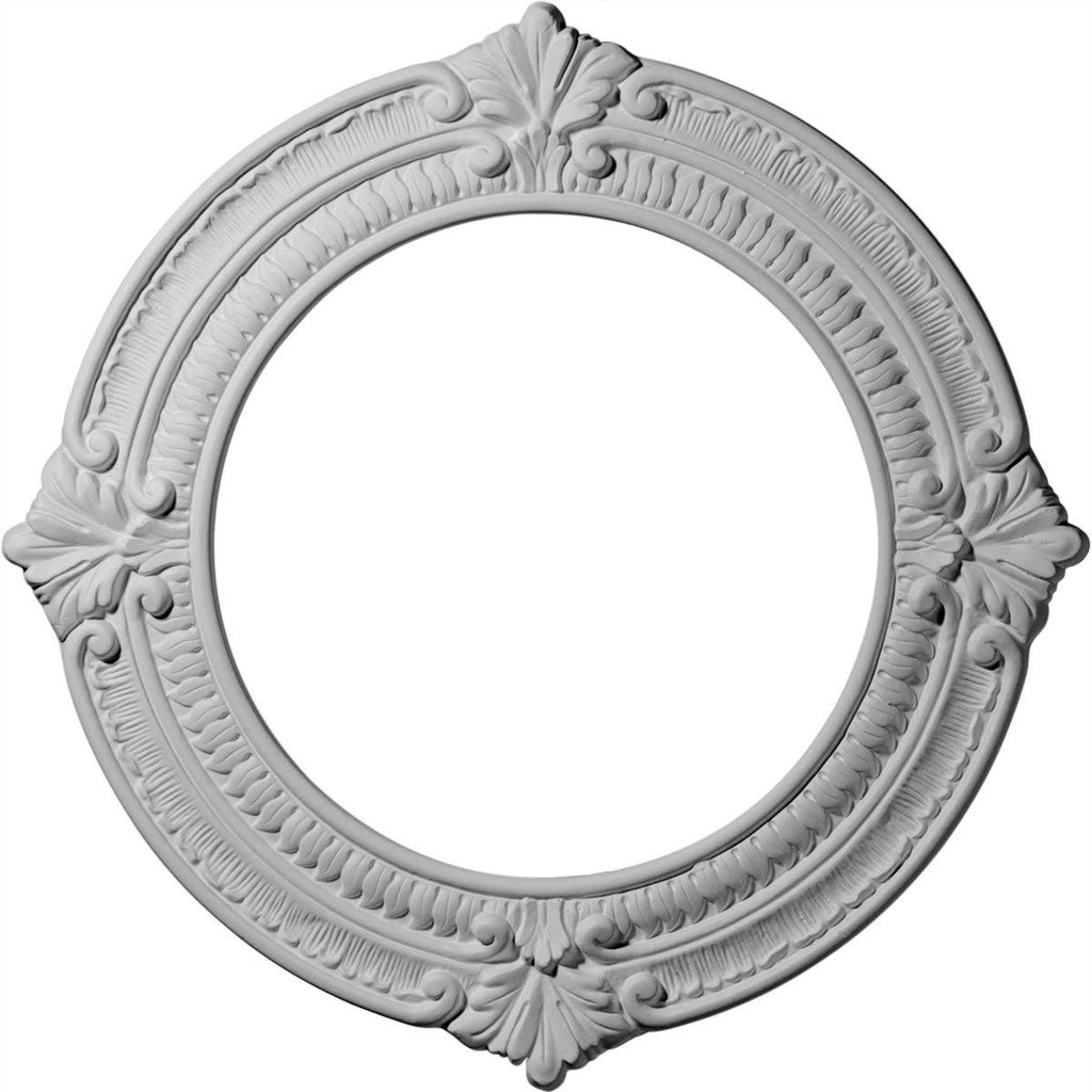 Hand-Painted Hickory Ceiling Medallion L160