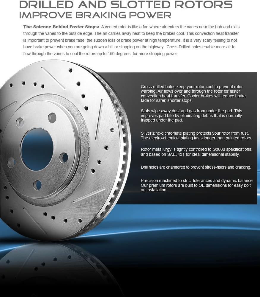 Rear Brake Rotors Set of 2 V610070