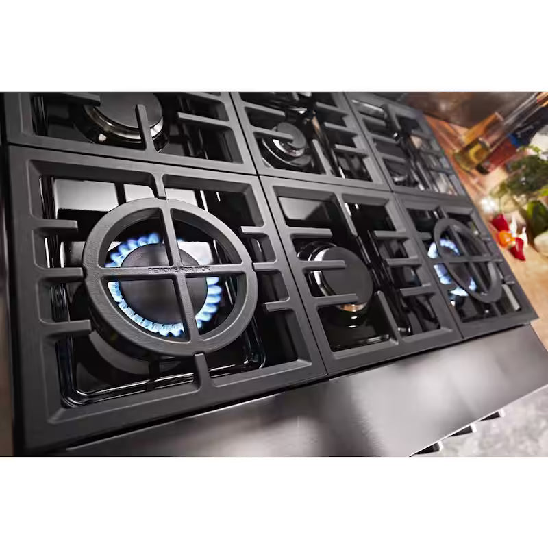 5.1 cu. ft. Dual Fuel 6-Burners Range in Scorched Orange D480