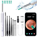 Ear Wax Removal Tool Camera with 8 Pcs Ear Set, 1080P HD Otoscope Camera and 6 LED Lights L395