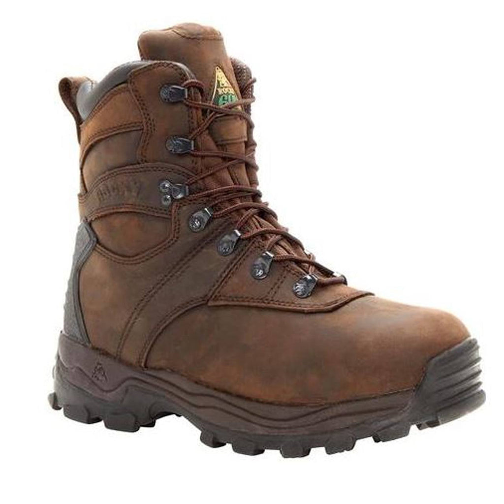 Insulated Waterproof Brown Utility Boots R221