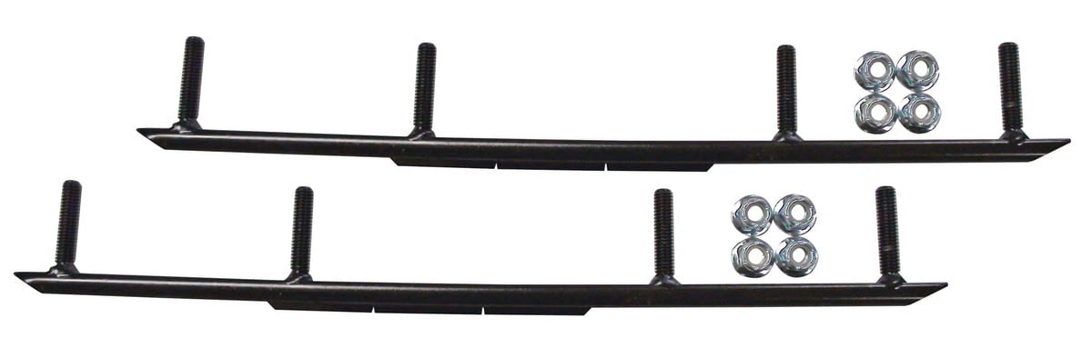 Blue XCS Snowmobile Skis with 8" Round Bars Complete Kit C743870