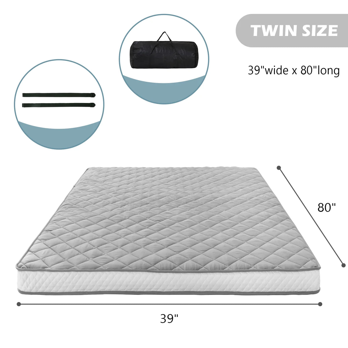 Extra Thick Padded Japanese Floor Mattress S722