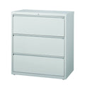 3 Drawer Light Gray Lateral File Cabinet J554