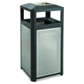15-Gallon Black Steel Waste Receptacle N50666