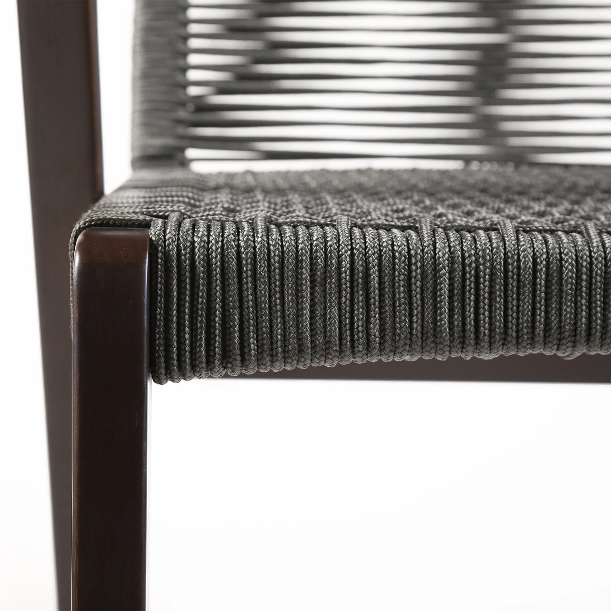 30" Outdoor Wood & Rope Bar Stool U86790