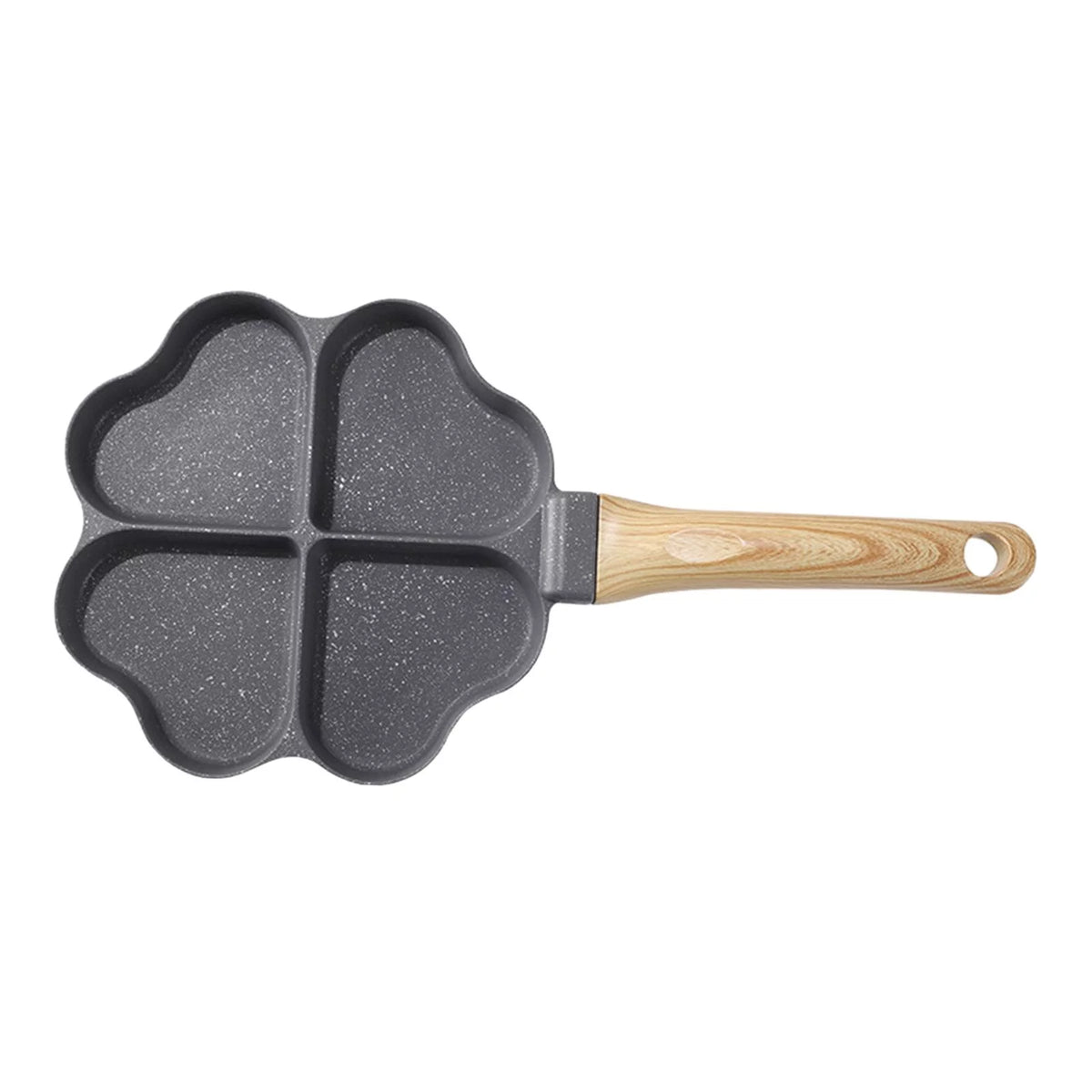 Black 4 Holes Egg Frying Pan X113