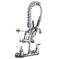 Commercial Wall Mount Kitchen Faucet with Pre-Rinse Sprayer Y59607